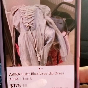 AKIRA Sky Blue Corset Dress
